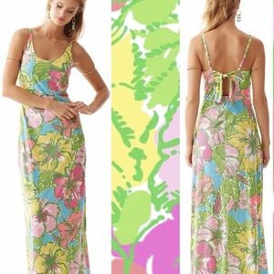 Lilly Pulitzer Floral Maxi Dress M